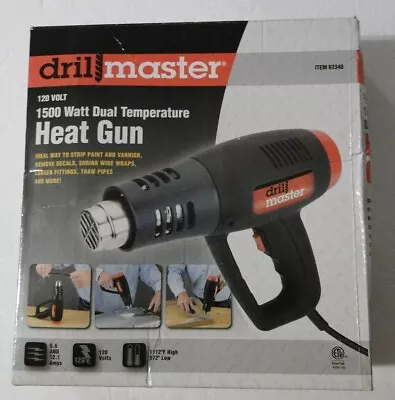 Drill Master 62340 120v 1500W Dual Temperature Heat Gun NEW In Original Box • $29.95