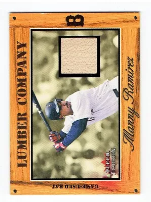 Manny Ramirez 2003 Fleer Tradition Lumber Company Game Used Bat Card • $8