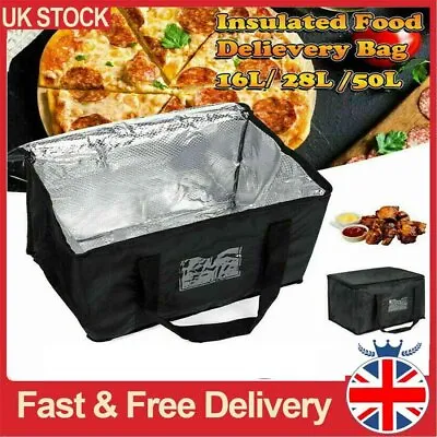 28-70L Food Delivery Insulated Bags Pizza Takeaway Thermal Warm/Cold Bag Ruck UK • £6.99