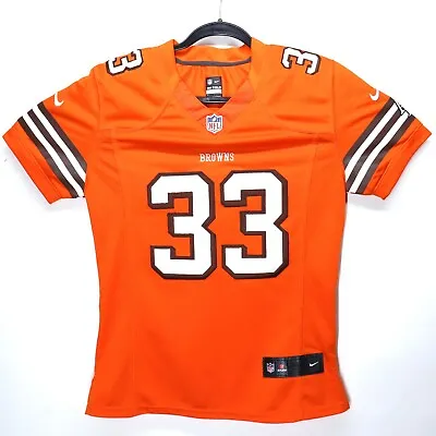 $16.20 • Buy Nike Cleveland Browns Womens 33 Trent Richardson Orange Football Jersey Large