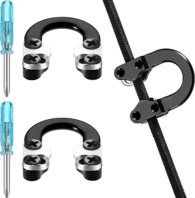 2 Sets Archery D Loop Compound Bow Metal U Nock D Ring Buckle Release Nocking Lo • $17.49