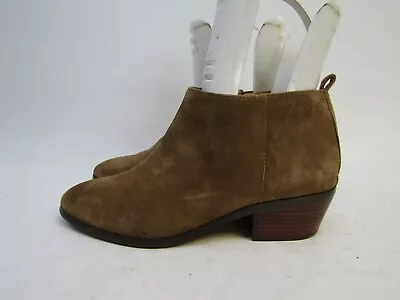 J Crew Womens Size 9 M Brown Suede Fashion Ankle Boots Bootie • $40.84