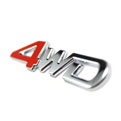 4WD Logo Badge Emblem Car Side Fender Rear Trunk Tailgate Decal Metal 3D Sticker • $9.26