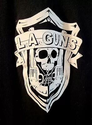 LA Guns Black White Logo Womens Tank Top T-Shirt Size XL XLarge • $14.99