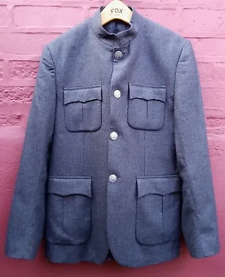 FRENCH CONNECTION TUNIC MILITARY Wool Neru SAFARI Work COAT JACKET MOD 40 Medium • £24.99