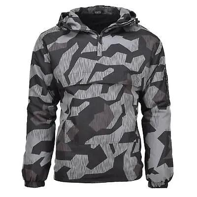 MIL-TEC Anorak Jacket Splinter Night Camouflage Windproof Hooded Warm Sportswear • $70.18