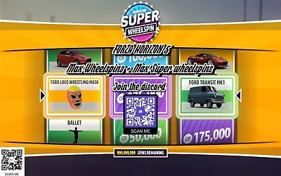 Forza Horizon 5 MAX WHEELSPINS + MAX SUPER WHEELSPINS (XBOX+STEAM) • $5.60