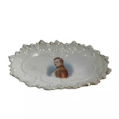 VTG VICTORIA AUSTRIA PORCELAIN Vanity Tray Hand Painted Trinket Napoleon READ • $8.99