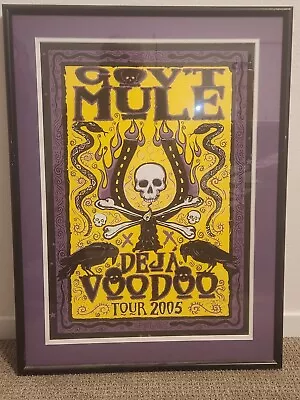 Gov't Mule Deja Voodoo 2005 Professionally Framed Tour Poster Biffle Signed • $199.99