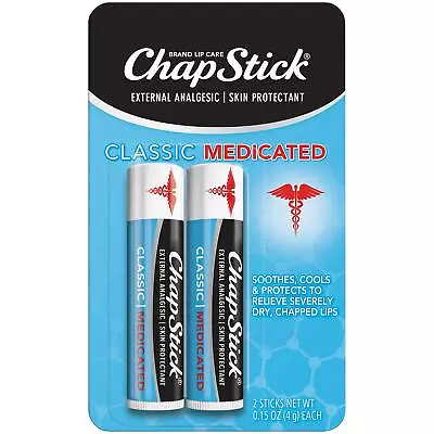 ChapStick Classic Medicated Lip Balm Tube 0.15 Oz Tube 2 Ct. • $9.99