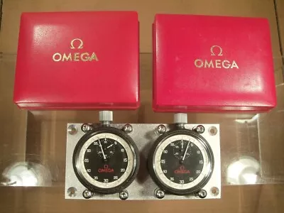 Superb  Omega  Stop Watch / Rally Timer Set (rally Car) (both Watches Mintboxed) • £725