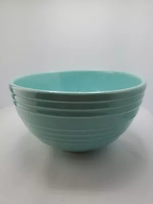 Robin Egg Blue Vintage McCoy Beehive 7” X 4  Mixing Bowl USA • $29.99