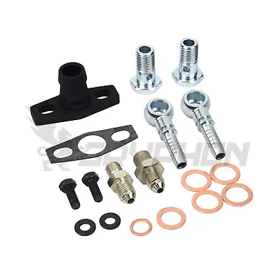 Turbo Oil Water Fitting Flange Kit For Subaru Mitsubishi TD05H TD06 16G 18G 20G • $48.81