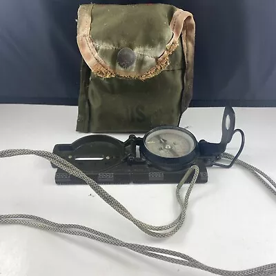 U.s. Military Magnetic Compass - Stocker & Yale 6605-00-151-5337 In Pouch 1981 • $19.95