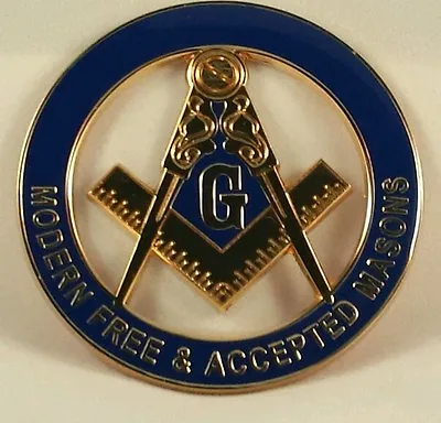 Freemason Masonic Free & Accepted Modern Masons Cut-Out Car Emblem  • $13.99