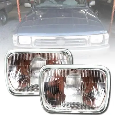 Head Light Lamp Pair H4 Halogen Glass For Toyota Hilux Mk4 Pickup 1998-2004 • $48