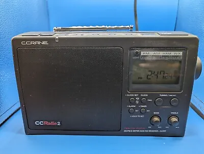 C. Crane CC Radio 2 Portable AM/FM/WX & 2 Meter HAM Band Weather Alert Black • $70