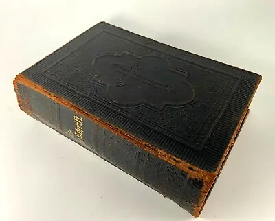 VTG German Bible 1908 Die Heilige Schrif Embossed Cover D. Martin Luthers RARE • $71.10