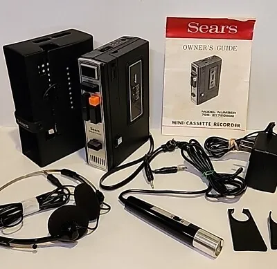 Vintage Sears Cassette Player Model 799 Tape Recorder LOT (All In Pics Included) • $50