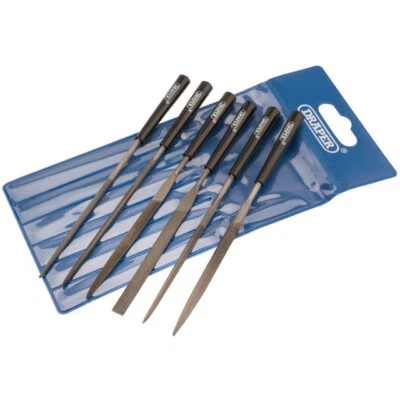 £5.76 • Buy Draper Needle File Set Precision Jewellers Small Metal Hand 140mm - 6 Pack 82577