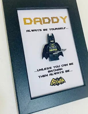 Teacher Thank You Gift | Daddy Superhero Frame | Gifts For Dad | Batman Toys • £14.99