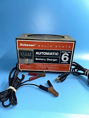 Schauer Automatic 6 Amp Battery Charger For 12 Volt Batteries Car Truck  • $49.99