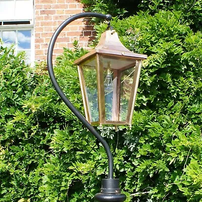 NEW 73cm Copper Victorian Swan Neck Lantern Replacement Lamp Post Top • £157.50