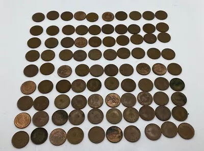 90 Half New Pence Decimal Coins 1/2 Penny Queen Elizabeth II Royal Memorabilia • £6.99