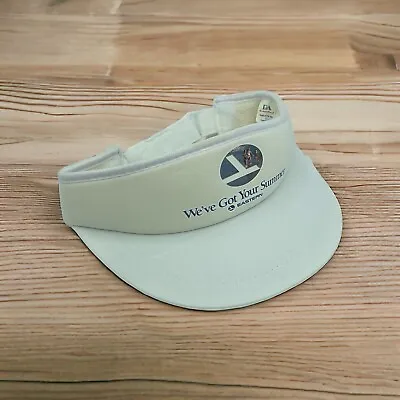 Vintage Eastern Airlines White Visor Cap Hat  We've Got Your Summer Adjustable • $9.99