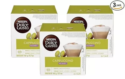 Dolce Gusto Nescafe Coffee Pods Cappuccino 16 Capsules - Pack Of 3 • $26.99
