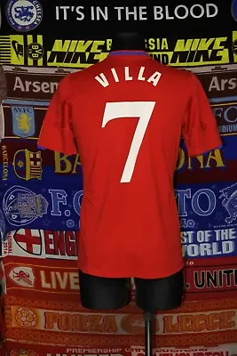 5/5 Spain Adults S 2010 #7 Villa MINT Football Shirt Jersey Trikot Soccer • £59.99