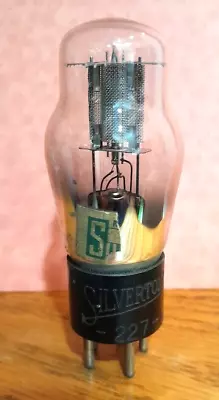 Vintage SILVERTONE Type 227 Radio Amp Vacuum Tube Etched Base Tested Good! 27 • $9.75