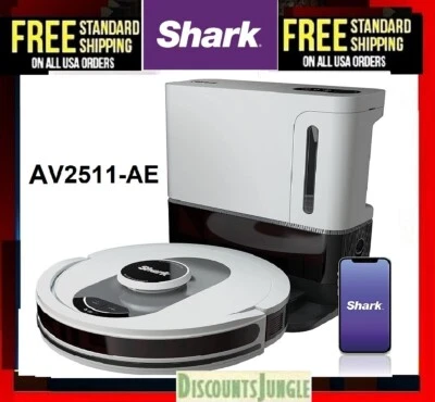$319.99 • Buy Shark AV2511AE AI Ultra Robot Vacuum W Matrix Clean Home Mapping Self Empty Base