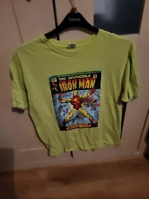 Marvel Iron Man T-shirt Green M/L • £6