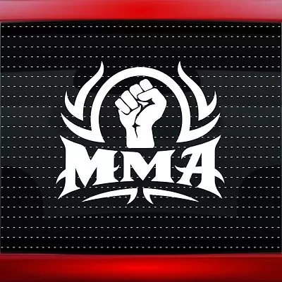 MMA #1 Tribal Fist Fighter Car Decal Truck Window Vinyl Sticker UFC (20 COLORS!) • $4.99