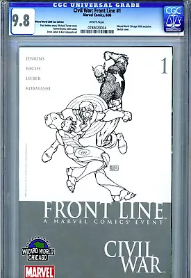 Civil War: Front Line #1 (2006) Marvel CGC 9.8 Michael Turner Sketch Variant • $39.15