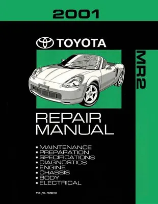 2001 Toyota MR-2 Shop Service Repair Manual Book Engine Drivetrain OEM • $129.99