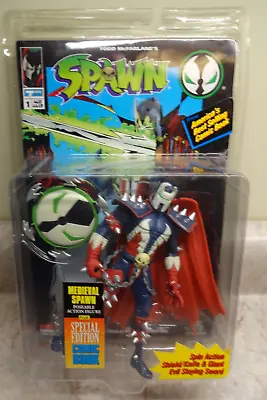 1994 Todd Toys MEDIEVAL SPAWN W/Special Edition Full Size Comic Book #10103 NIB • $16.99