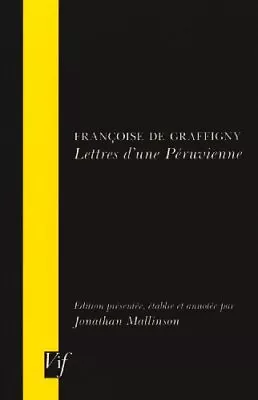 Lettres D'une Peruvienne Madame De Graffigny New Book 9780729407502 • £31.01