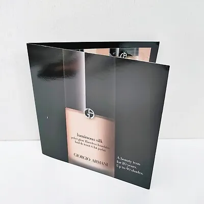 Giorgio Armani Luminous Silk Perfect Glow Flawless Foundation 4 Shades Tester • $15.95