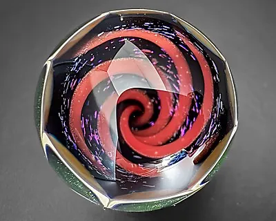 Doug Ferguson 1.12  Vortex Pinwheel Handblown Contemporary Art Glass Marble • $125