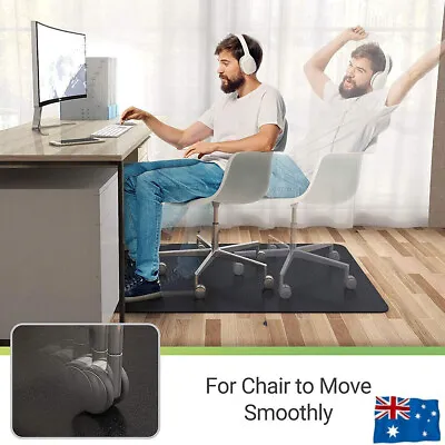 $10.99 • Buy 90*120cm Large Office Chair Mat Carpet Floor Protectors Home Room Computer Work