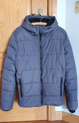 Superdry Grey Puffer  Jacket Mens/boys Small Pristine Condition.  • £30