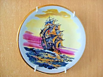 Plate Pall Mall Ware F W R England 4.75 In Decorative Plate Sailing Ship Theme  • £99.21