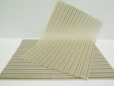 25 Sheets Vellum Translucent Pale Gold Stripe Print A4 110gsm Paper - JLH125 • £10.02