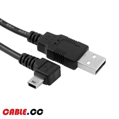 Cablecc Mini USB Male Right Angled 90 Degree To USB 2.0 Male Data Cable 1.8m • $7.35