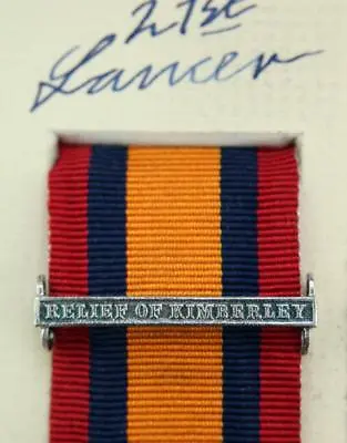 Qsa Queens South Africa Medal Ribbon Bar Clasp Relief Of Kimberley Boer War • $23.27