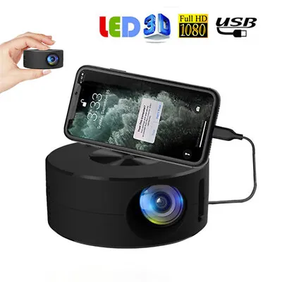 Smart Projector WiFi Portable 1080P Home Theater Video LED Mini Projector For Ho • £29.99