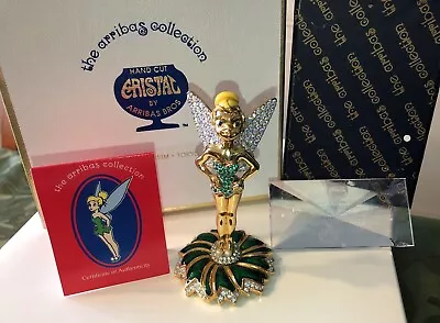 Arribas Bothers Disney Swarovski Jeweled Tinkerbell LE Of 10000 Figure + Plaque • $399.99