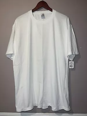 VINTAGE DEADSTOCK 1990's BLANK WHITE JERZEES T SHIRT XXL Made In USA • $19.99